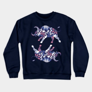 Paisley Oxen (Lilac Palette) Crewneck Sweatshirt